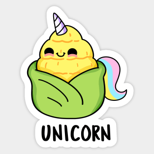 Uni Corn Cute Unicorn Pun Sticker